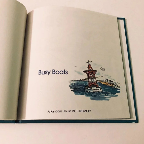 Vintage 1977 Busy Boats Book  Hardcover by Peter Lippman - Picture 8 of 16